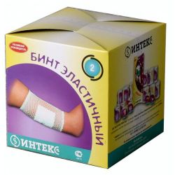 Интекс бинт эластичный трубчатый латексно-полиэфирный р.2 3метра арт.ИТБ(3)-2 1шт