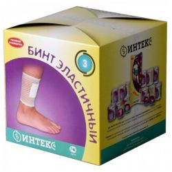 Интекс бинт эластичный трубчатый латексно-полиэфирный р.3 3метра арт.ИТБ(3)-3 1шт