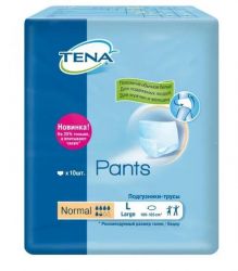 ТЕНА Пантс Нормал L подгузники-трусы для взрослых 10 штук (TENA Pants Normal)