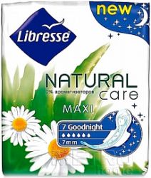 Либресс NATURAL CARE good night прокладки ночные 7шт