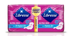 Либресс Ультра Нормал Део прокладки с мягкой поверхностью 20 штук (Libresse Ultra Normal Deo)