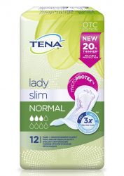 ТЕНА Леди Слим Нормал прокладки впитывающие 12 штук (TENA Lady Slim Normal)