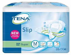 Тена Слип супер дышащие подгузники для взрослых M 28шт