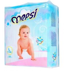 Мепси подгузники премиум 9-16кг (L) 18шт