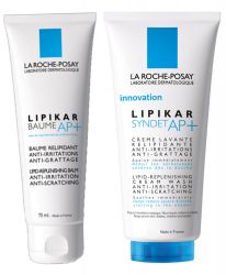 Ля Рош Позе Липикар АП+ бальзам для лица и тела 75мл + Липикар Синдэт АП+ гель для лица и тела очищающий 100мл