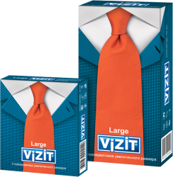 Визит презервативы Large увеличенного размера 12шт