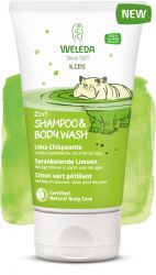 Веледа шампунь-гель для волос и тела детский Лайм 150мл