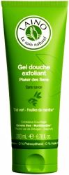 Лейно гель-эксфолиант для душа Зеленый чай с мятой 200мл