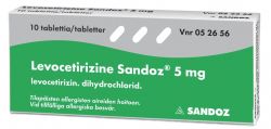 Левоцетиризин 5мг №10 таблетки