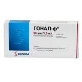 Гонал-ф раствор для инъекций 66мкг/1