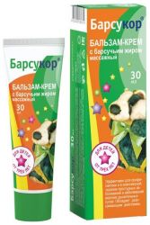 Барсукор бальзам-крем массажный детский 30мл