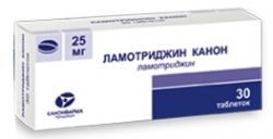 Ламотриджин Канон 25мг №30 таблетки
