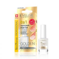 Средство для ногтей Evelline 8в1: Здоровые ногти Gold Shine Nail 12ml