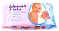 Джонсонс беби салфетки влажные нежная забота 20 шт