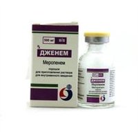 Дженем порошок для приготовления р-ра в/в введения 1000мг