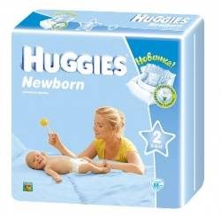 Хаггис подгузники Newborn (2) 3-6кг 88шт