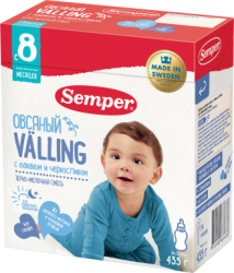 Сэмпер каша овсяный Вэллинг с бананом и черносливом с 8 мес 435г