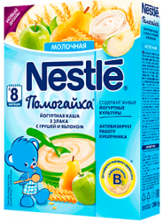 Нестле каша молочная йогуртная три злака с грушей и яблоком с 8 мес 200г
