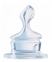 Нук соска Антиколиковая с воздушным клапаном силиконовая для чая с очень малым отверстием р.1