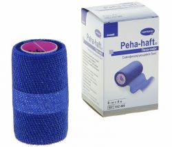 ХАРТМАНН/HARTMANN Пеха-хафт бинт фиксирующий когезивный синий 4м х 8см