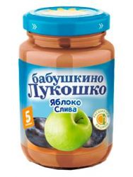 БАБУШКИНО ЛУКОШКО пюре яблоко слива с 5 мес 200г