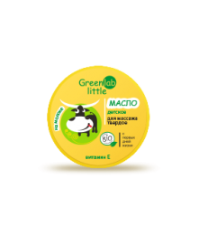 Greenlab little масло для массажа твердое детское на молоке с витамином Е 70мл
