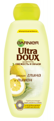 Гарньер УЛЬТРА ДУ шампунь Глина/Лимон для нормальных и жирных волос 400мл