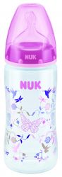Нук бутылочка First Choice разноцветная ПП 300мл с силиконовой соской р.1 для молока
