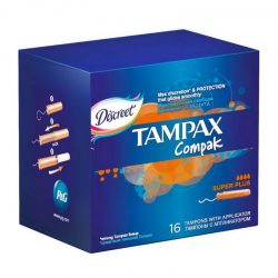 Тампоны женские гигиенические с аппликатором Tampax compak super plus duo 16шт