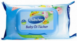 Бюбхен салфетки пропитанные маслом миндаля с рождения 72шт