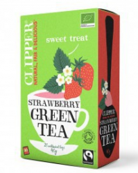 Heath&Heather Зеленый с клубникой Clipper чай №20 пакетики