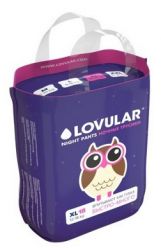 Ловулар трусики-подгузники ночные р.XL 12-17кг 18шт