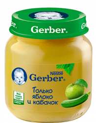 ГЕРБЕР пюре яблоко