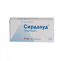 Сирдалуд 4мг №30 таблетки