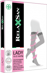 Релаксан чулки Stay-up Lady К1 (15-21 mmhg) р.3 черный арт.960А