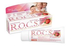 Рокс Медикал минералс гель зубной клубничный для детей 45г