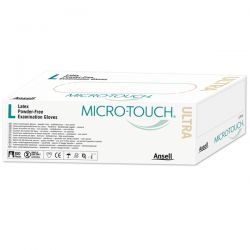 Перчатки Micro-Touch Ultra смотровые нестерильные латексные неопудренные (р.L) 50 пар