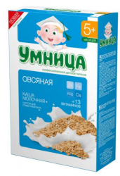 Умница каша молочная овсяная с 5 мес 200г