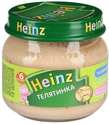 Хайнц пюре телятинка с 6 мес 80г