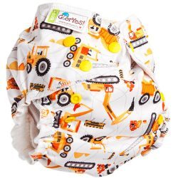 Глориес многоразовый подгузник Классик+ Тракторы 3-18кг+2 вкладыша