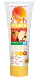 Сан пауэр крем защитный для лица spf-40 75мл