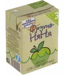 ФрутоНяня сок яблочный осветленный с 3 мес 200мл