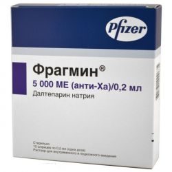 Фрагмин раствор для инъекций 5000 МЕ/0