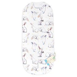 Глориес пеленка-кокон Белые зайки 0-3