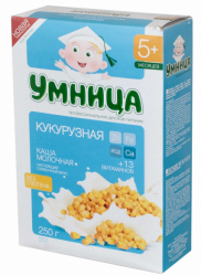 Умница каша молочная кукурузная с 5 мес 200г