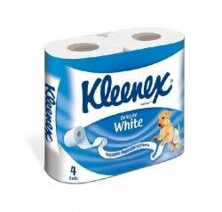 Клинекс бумага туалетная Delicate White 4шт