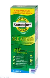 Скипофит желтый скипидарный раствор для приготовления ванн с экстр.целебных трав 1000мл