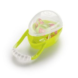 Хэппи беби/Happy baby контейнер для пустышки лайм арт.11005