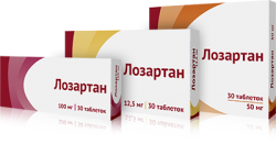 Лозартан 100мг №30 таблетки /Озон/