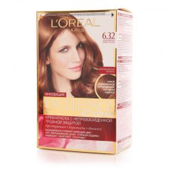 Краска для волос Loreal excellence тон 6.32 Золотистый темно-русый